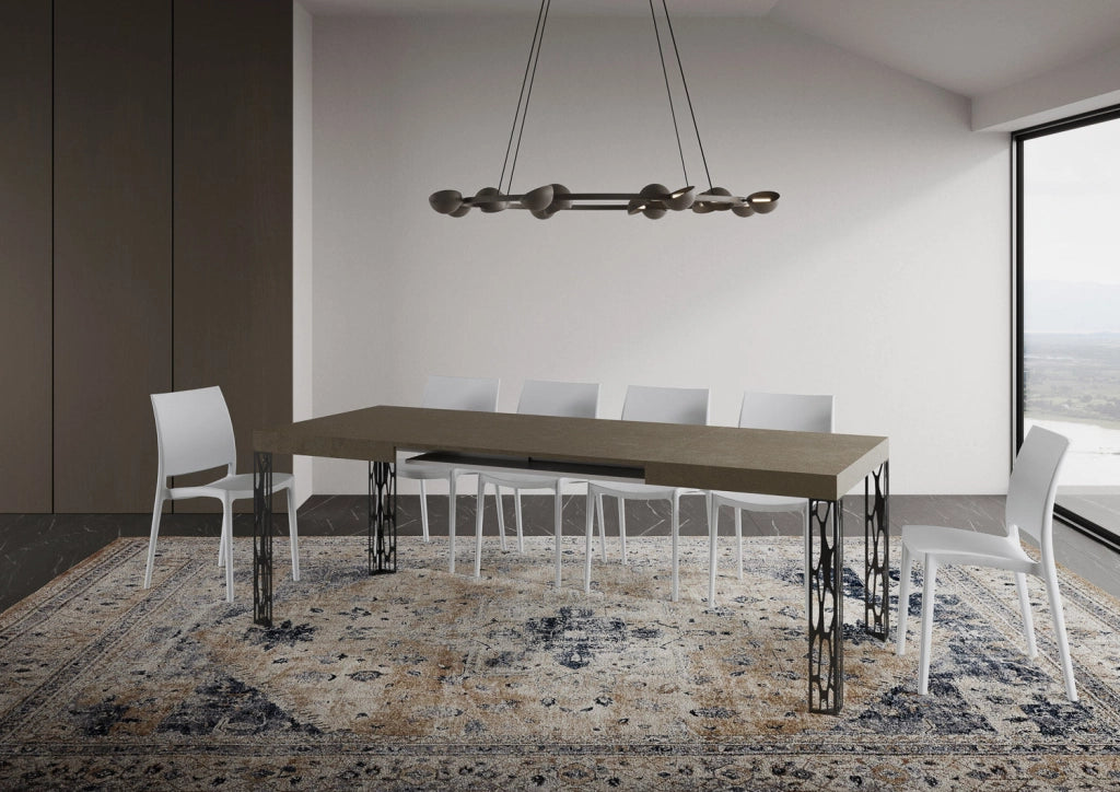Tavolo Allungabile 140-224x80x77 cm Ghibli Tortora