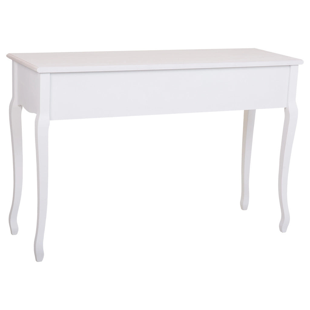 Mobile da ingresso in legno con 3 cassetti bianchi 120x40x78