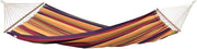 Hangmat XL per due persone fino a 150 kg, colorata a strisce, dimensioni 210 x 140 cm, realizzata a mano in Brasile.