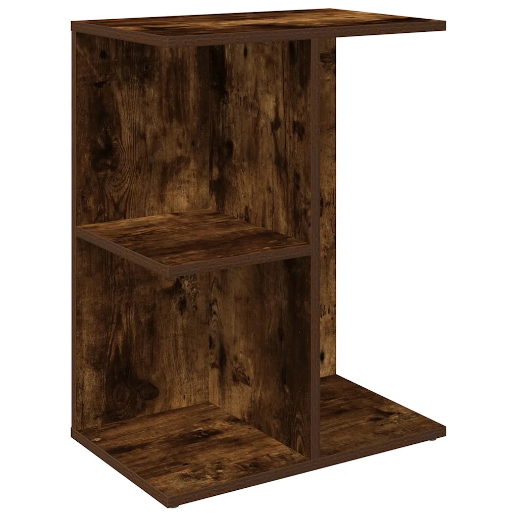 Comodino | Armadio da Notte | Mobiletto da notte Rovere Fumo 46,5x29x61 cm in Legno Multistrato