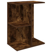 Comodino | Armadio da Notte | Mobiletto da notte Rovere Fumo 46,5x29x61 cm in Legno Multistrato