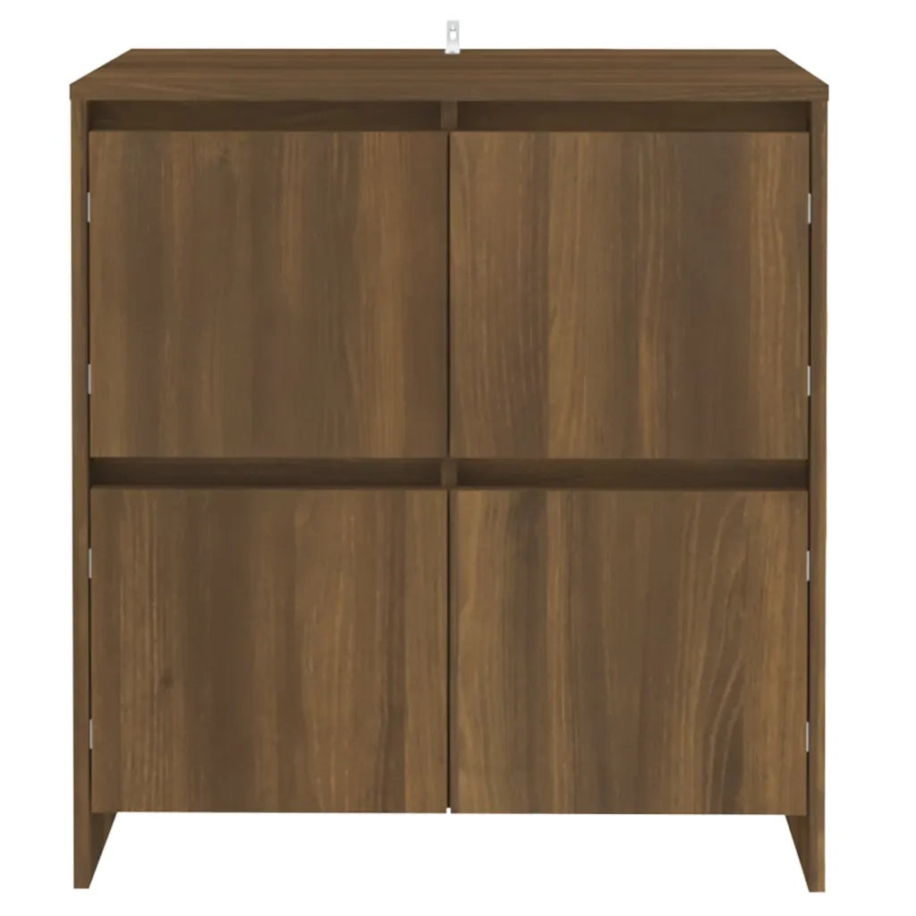 Credenze 2 pz Rovere Marrone 70x41x75 cm in Legno Multistrato 3098096