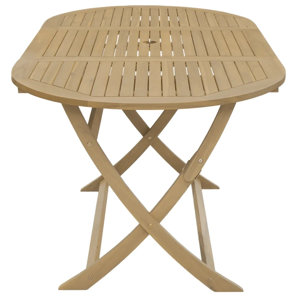 Tavolo da Giardino-Tavolo da esterno Pieghevole 160x85x75cm Legno Massello Acacia