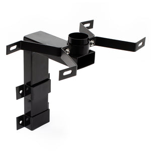 Cassetta postale americana a parete in acciaio zincato nero con supporto di montaggio