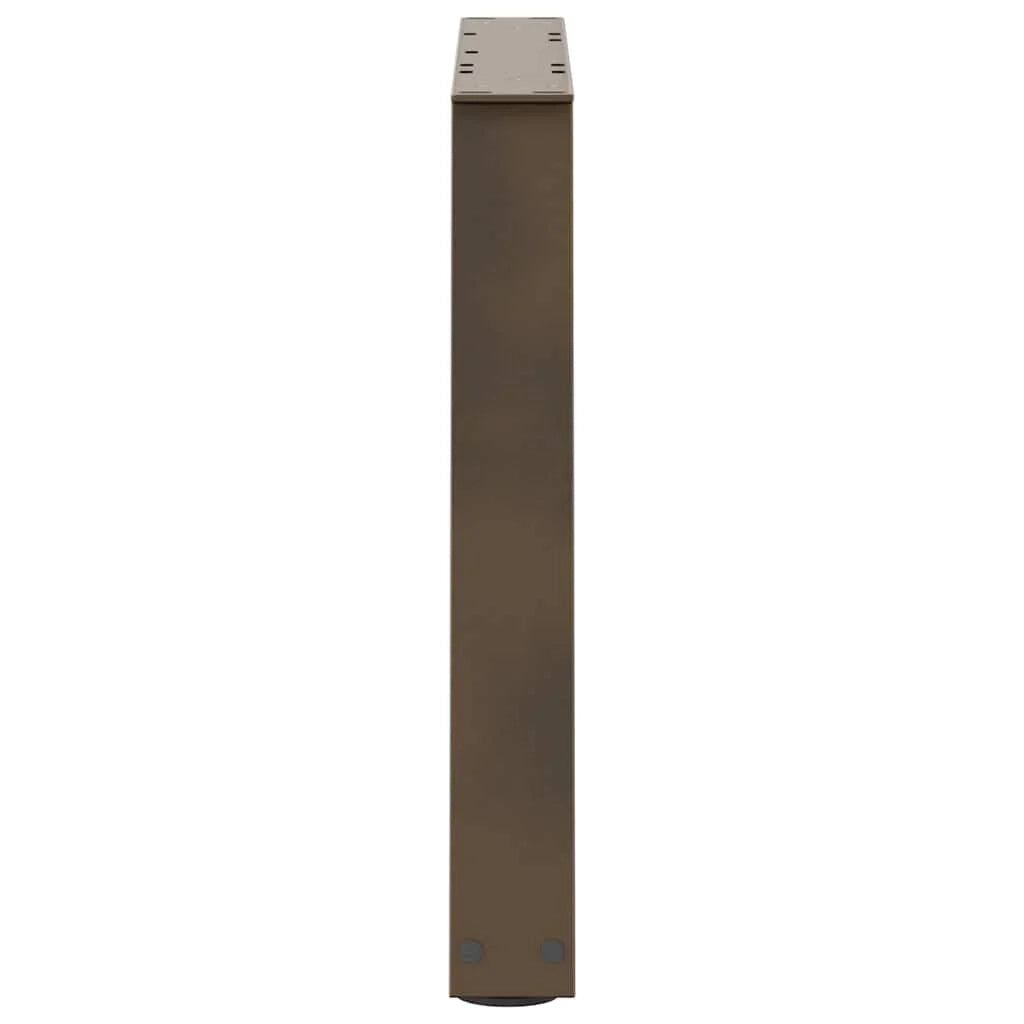 Set di 2 gambe per tavolino da caffè in acciaio verniciato a polvere 60 x 42-43,3 cm con piedini regolabili design elegante 02_0056850
