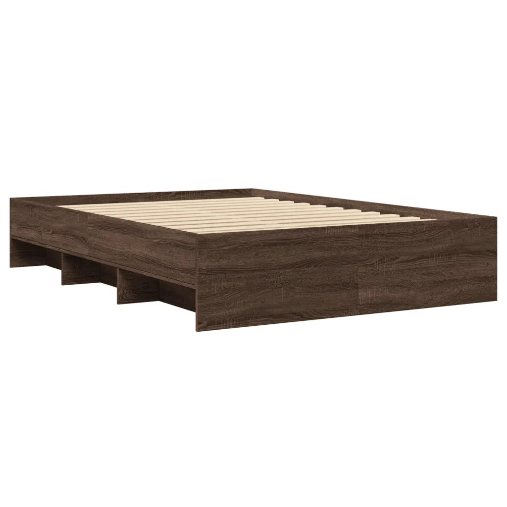 Giroletto senza Materasso Rovere Marrone 140x200 cm Truciolato
