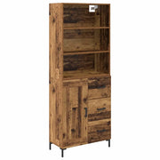 Credenza | Madia | Buffet da pranzo | Armadio da pranzo Legno vecchio 69,5 x 34 x 180 cm Legno multistrato