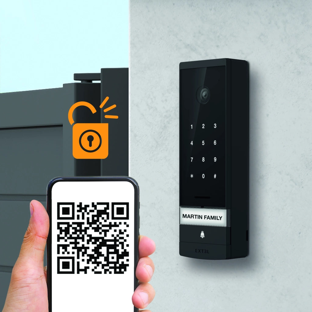 Videocitofono a 2 fili WiFi , schermo touch 7'' a colori con tastiera esterna a codice - Extel Open 3K 720330