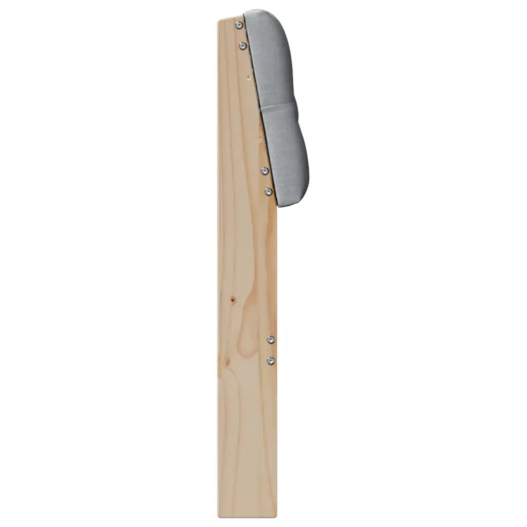 Testiera imbottita Grigio chiaro 135 cm Pino massello 879179