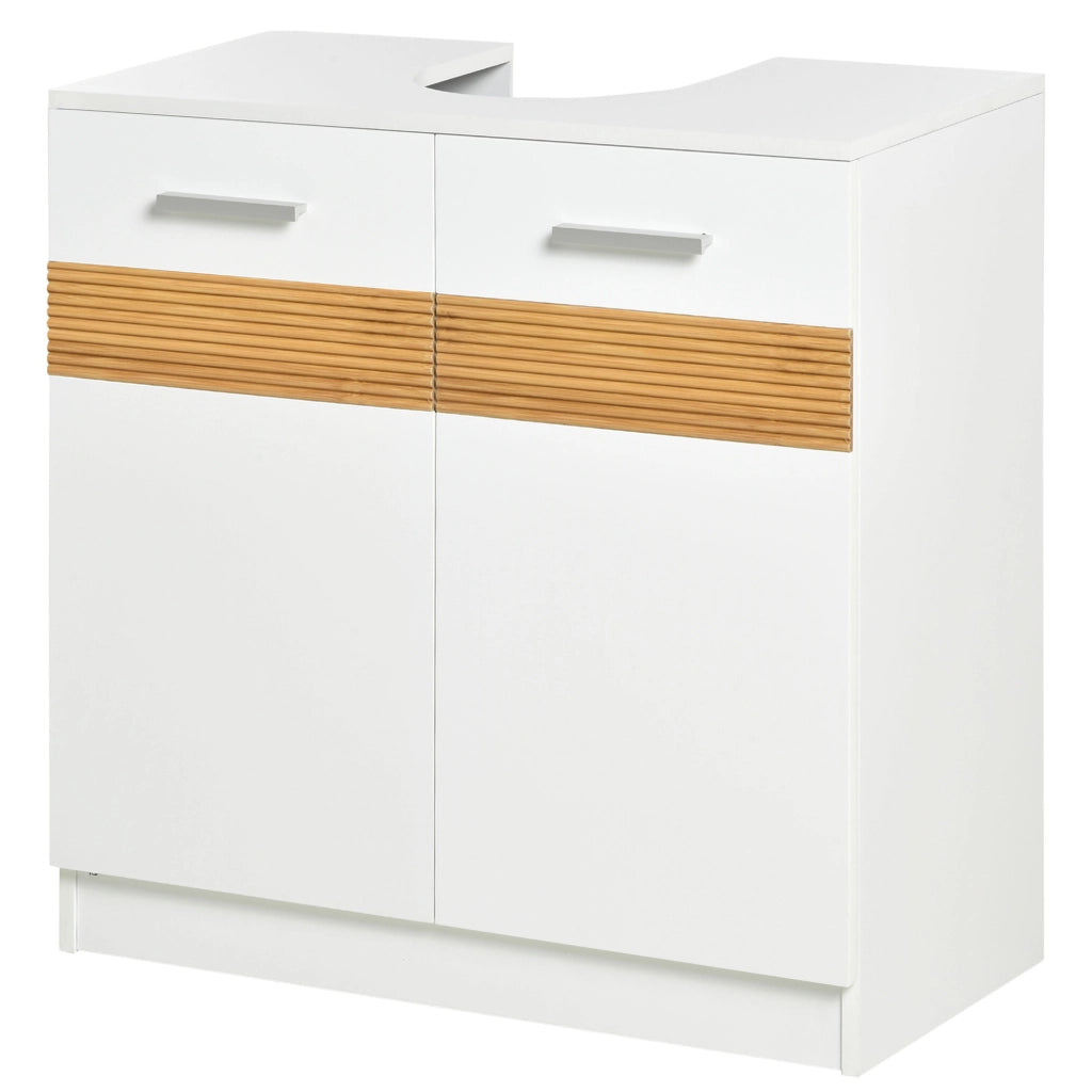 Mobile Sottolavabo Bagno ¨C zephmum ¨C Legno 60x30x60,5 cm Bianco