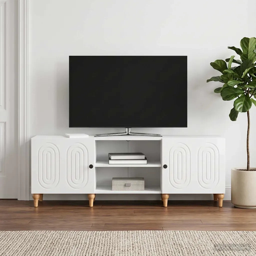 Mobile TV 150 x 31 x 50 cm Bianco Lucido Legno ingegnerizzato 894229