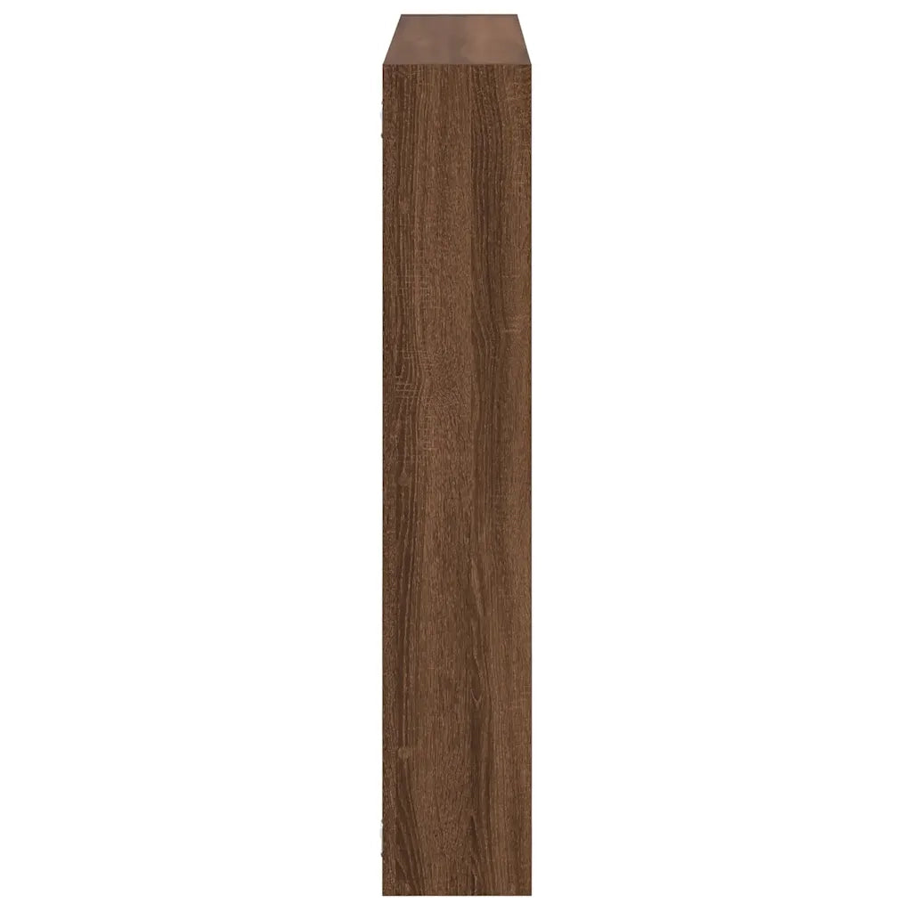 vidaXL Mensola a Cubo da Parete 7 Scomparti Truciolato Rovere Marrone