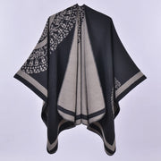 Sciarpa double face, in classico cashmere, mantella/scialle versatile e semplice