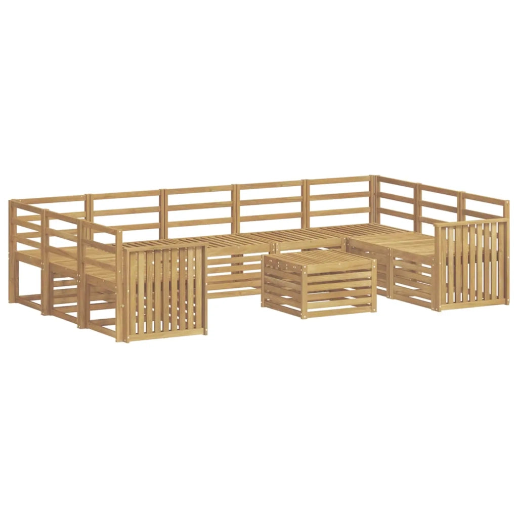 Set di divani da esterno 10 pcs Bianco 59 x 59 x 37 cm 3392539