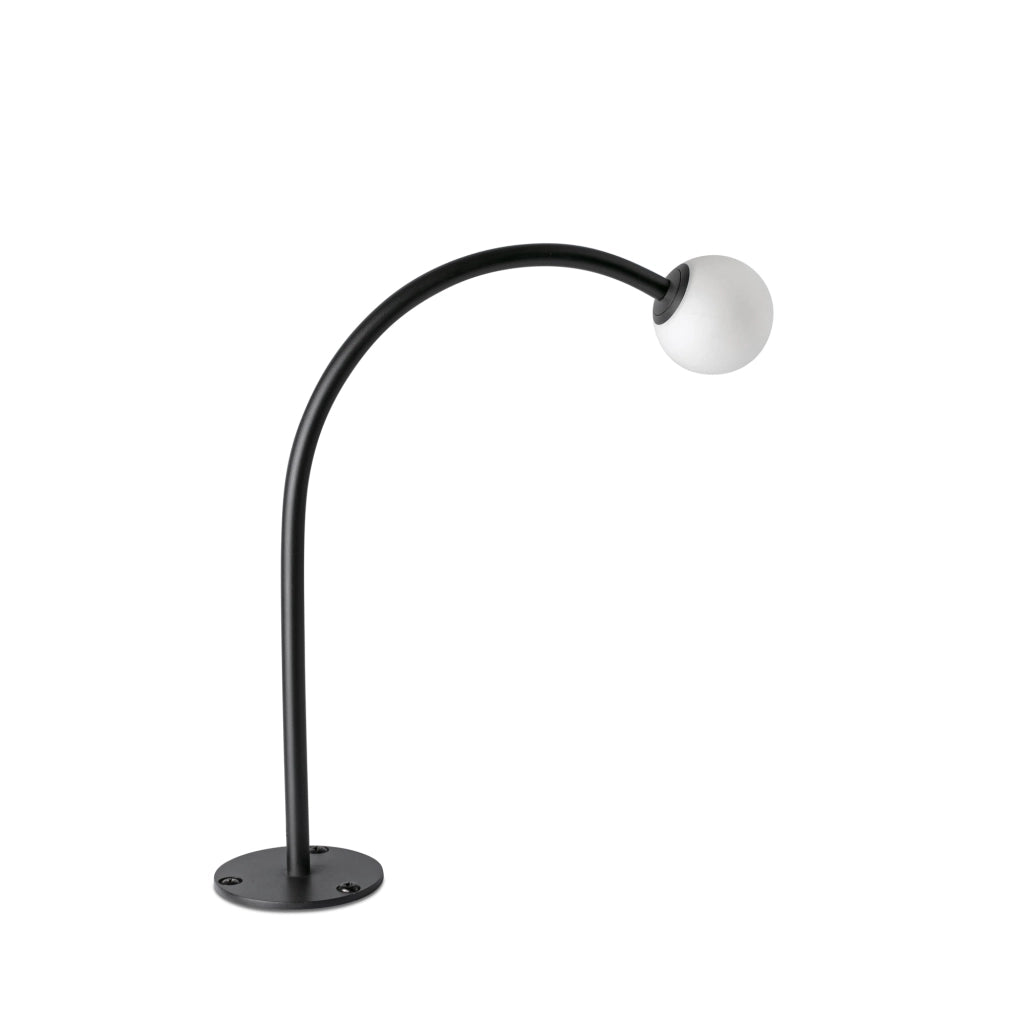 CUCA 300 Lampada paletti muro nero 24V