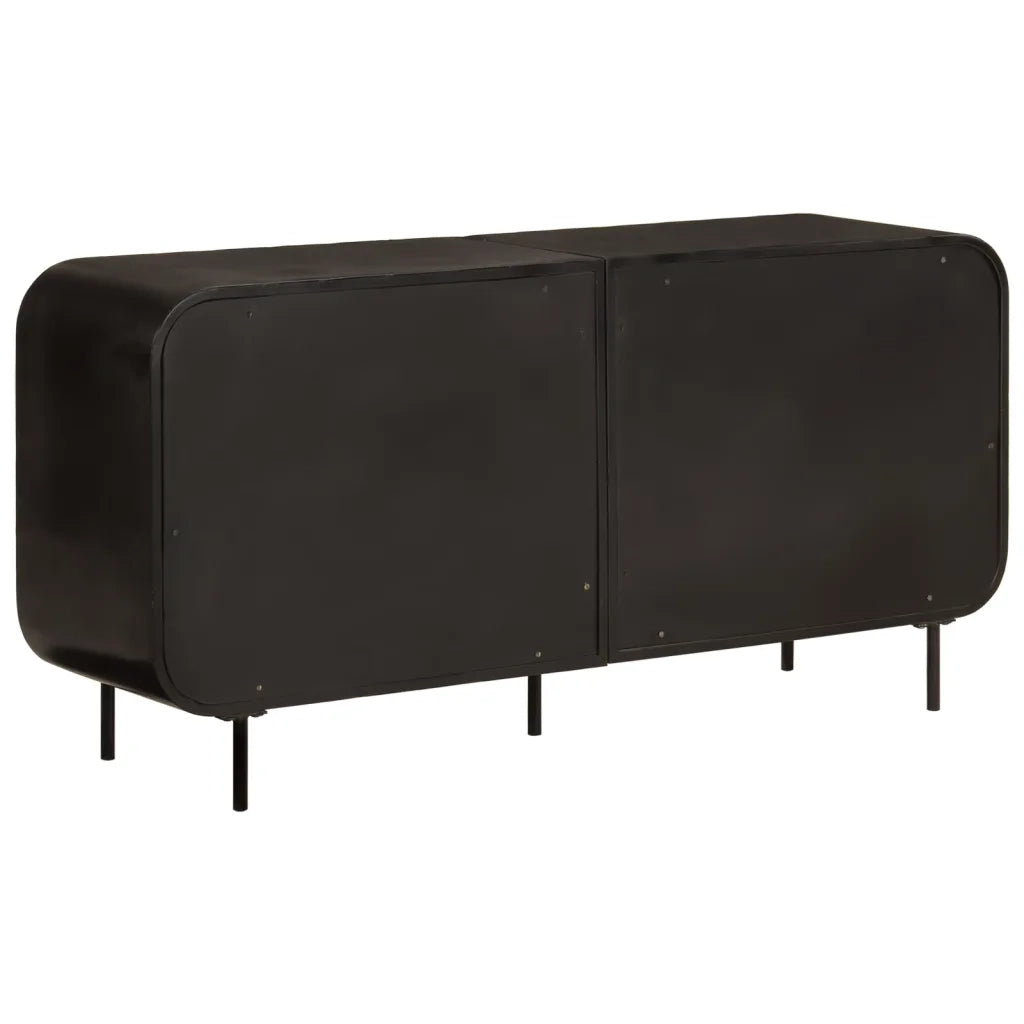 Credenza 140x35x70 cm in Legno Massello di Recupero e Metallo 355845