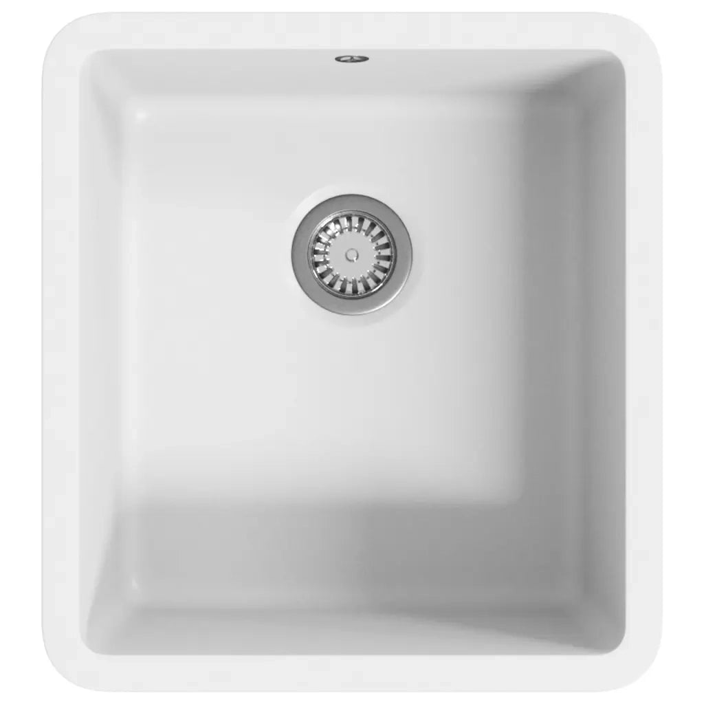 Lavello da Cucina in Granito Vasca Singola Bianco CFW9583203