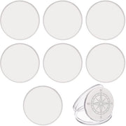 Pezzi da sfida 8 pezzi - 40 mm di diametro - Disco bianco argento - Scatola in plastica acrilica - Materiali per hobby - Esperienza artigianale - Medaglia