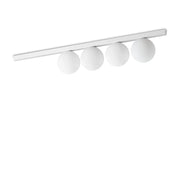 Plafoniera Contemporaneo Binomio Metallo Bianco 4 Luci G9 4W 3000K Ip20