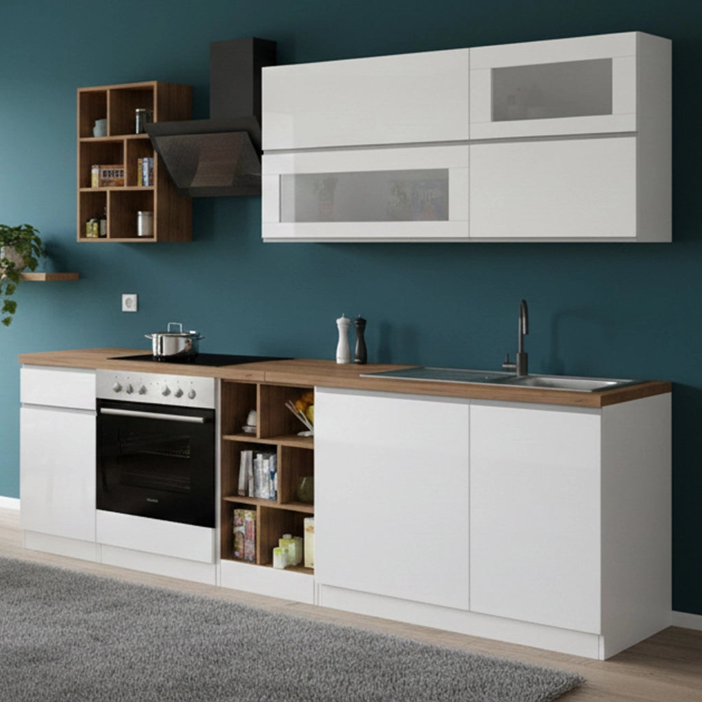 Cucinino Fonti, Cucina un Cassetto Made in Italy, Bianco Lucido