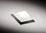 FILIATRA faretto ad Incasso 1 Luce Quadrato Con Vetro bordo Nero attacco GX53 11,5cm