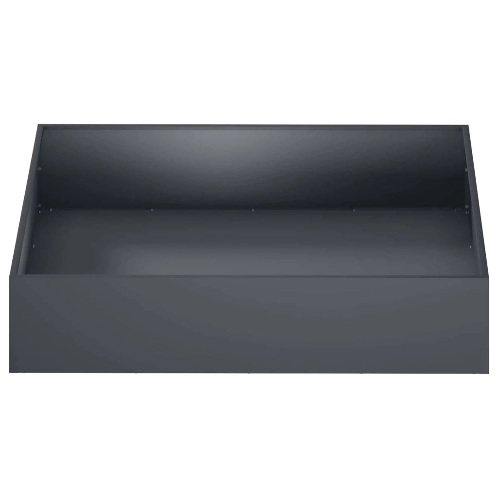Vaso da giardino 2 pz Antracite 80 x 80 x 20 cm 8005013