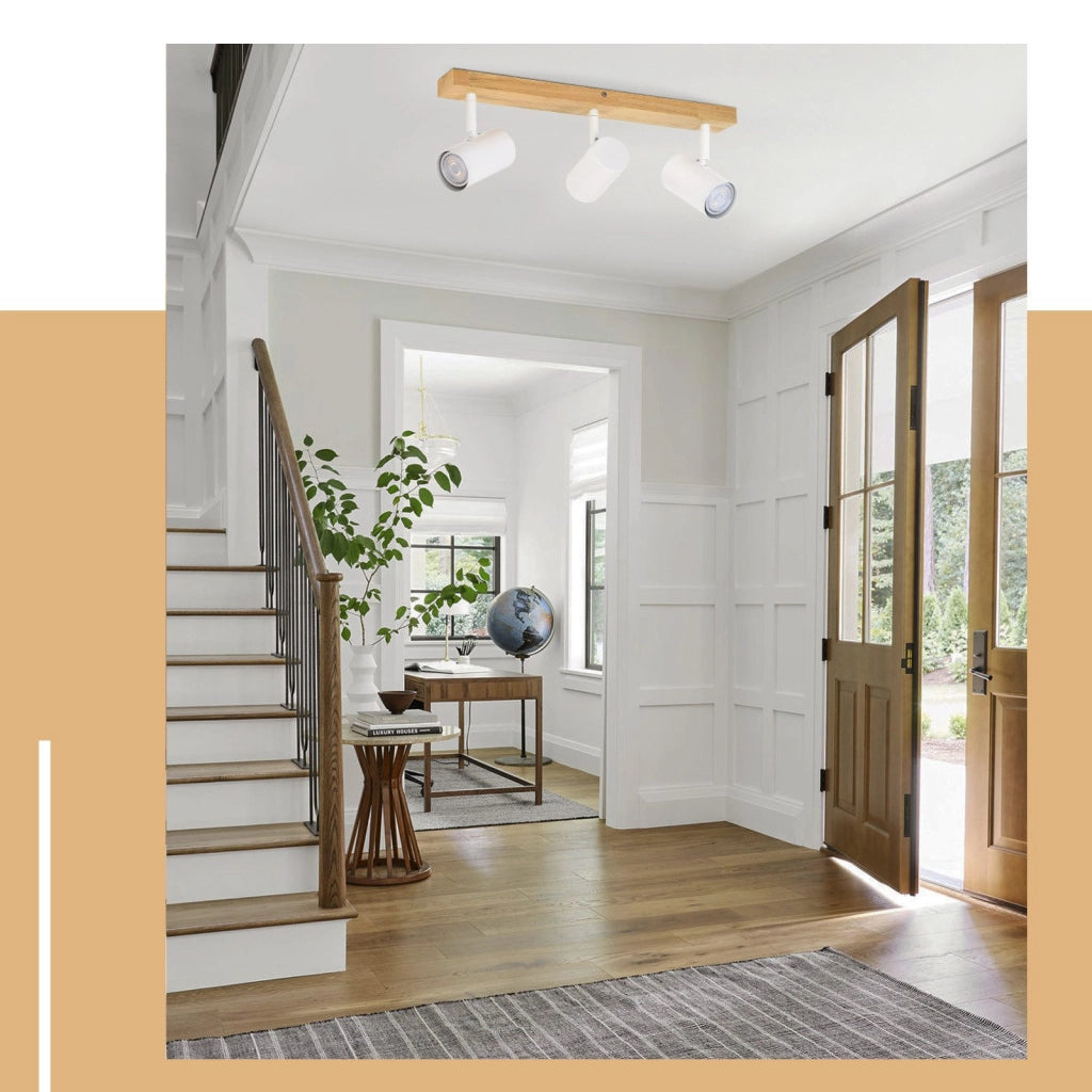 ZMH Faretto da soffitto 3 fiamme Gu10 Plafoniera moderna orientabile 330