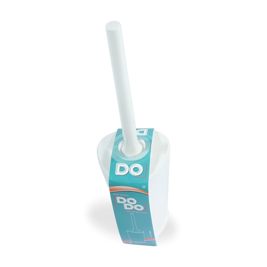 Porta Scopino Da Appoggio Bianco in Materiale Termoplastico Mod. Dodo