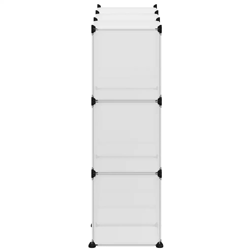 Organizzatore Portaoggetti con 9 Cubi e Ante Trasparenti in PP cod mxl 43185