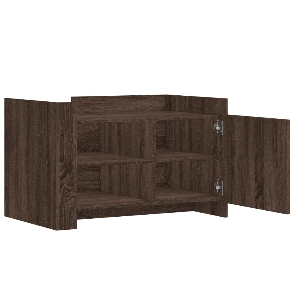 Tavolino da salotto | Tavolino da caff¨¨ | Tavolino da Soggiorno Rovere Marrone 80x50x50cm Legno Multistrato