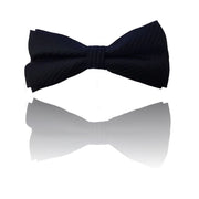 Trade Shop - Papillon Strisce Nero Righe Cravattino Farfallino Cravatta Frack Papion -