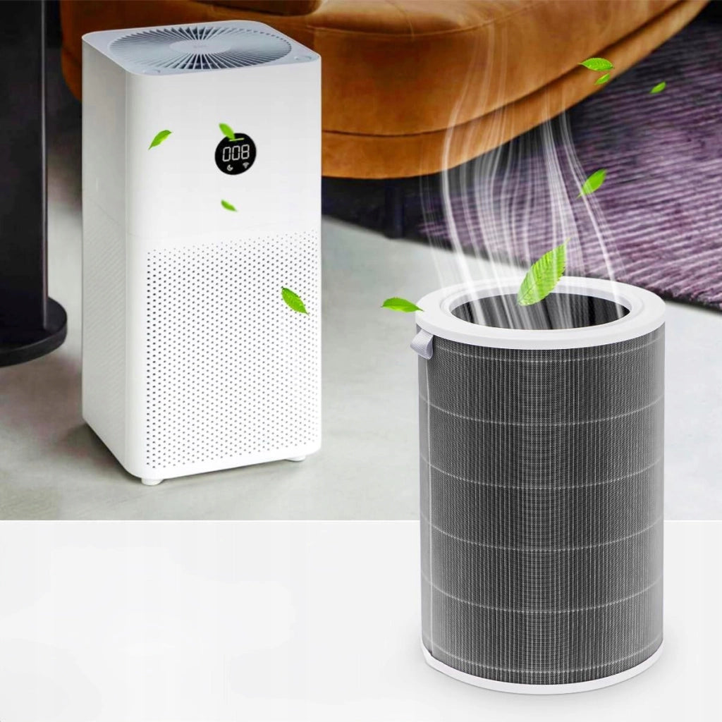 Set Filtro HEPA 360° con Chip RFID e 6 Prefiltri Cotone G4 – Compatibile con Xiaomi Air Purifier 2/2S/2C/2H/3H/3C/Pro