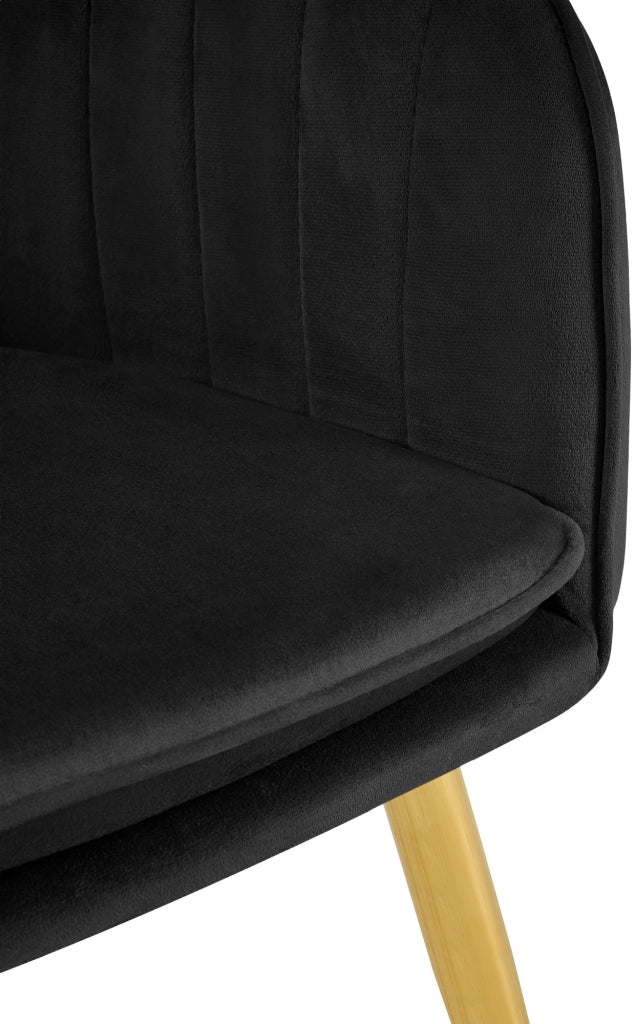 Esszimmerstuhl Cheryl Samt gold