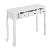 Consolle/credenza per ingresso o soggiorno con 3 cassetti MDF 100 cm bianco 03_0004177