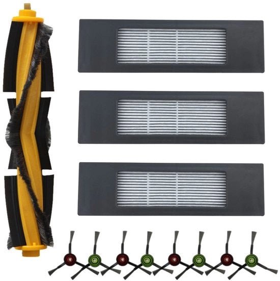 Accessori 12 pezzi per Ecovacs T8 AIVI/T8 MAX/N8 pro - Accessori per aspirapolvere - con Spazzola principale, Filtro HEPA e Spazzole laterali - per la Pulizia Ottimale