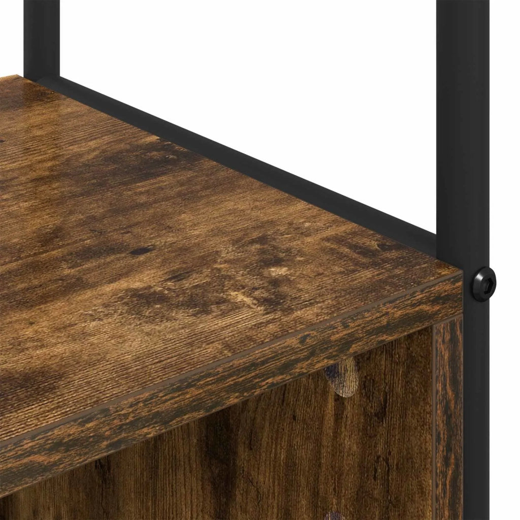 Appendiabiti con panca per scarpe Rovere Fumo 8012034