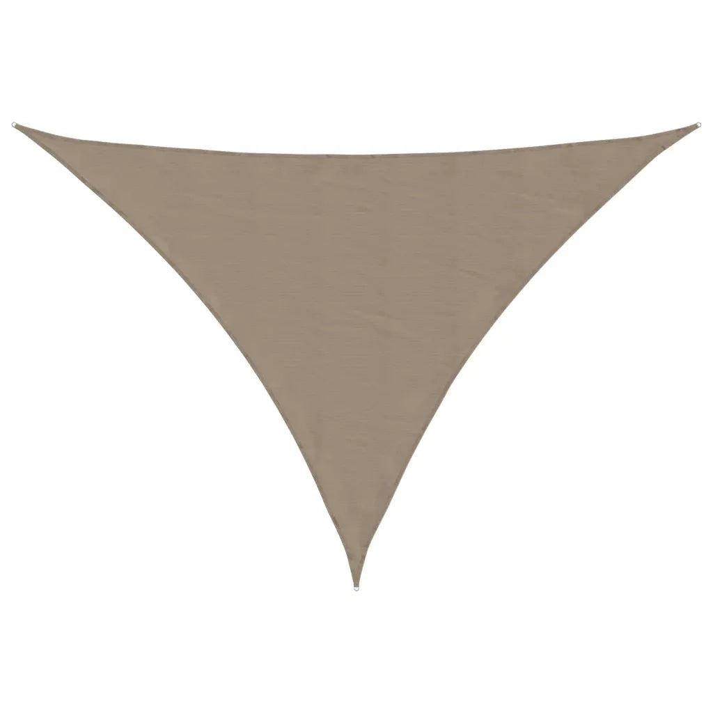 Parasole a Vela Oxford Triangolare 4x5x5 m Grigio Talpa