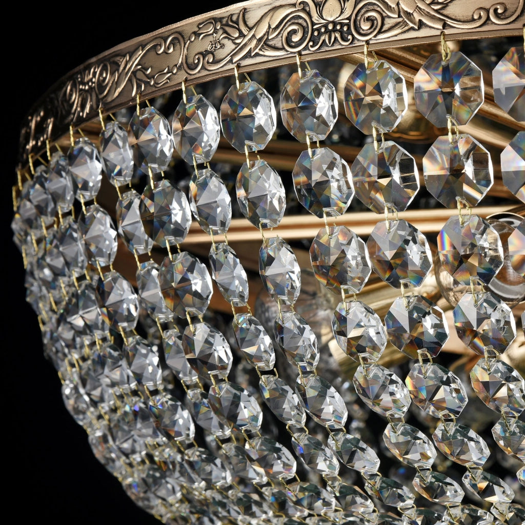 Lampadario Palace ottone cristallo 14 luci Maytoni DIA891