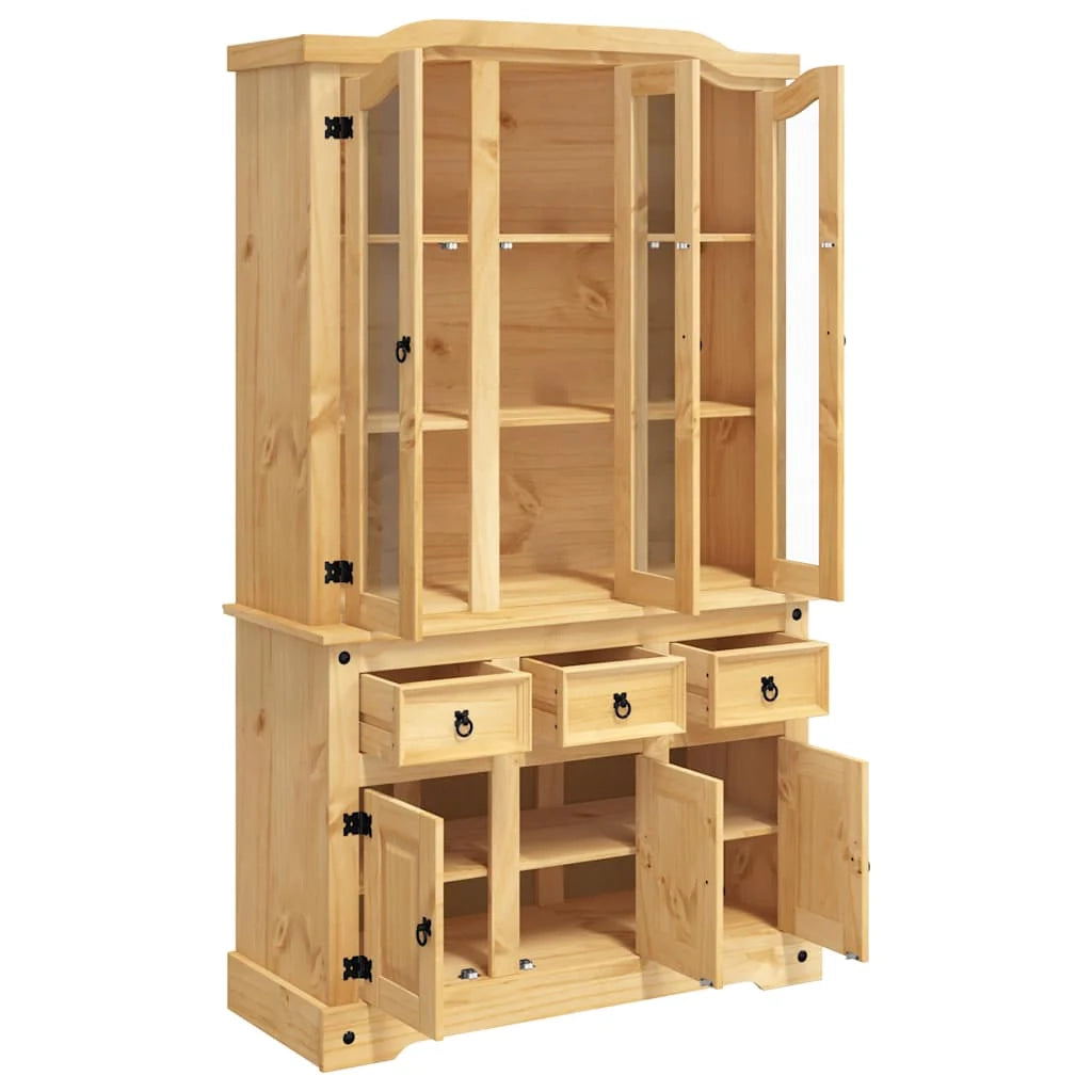 Corona 112 x 43 x 196 cm legno massello di pino marrone 02_0031748