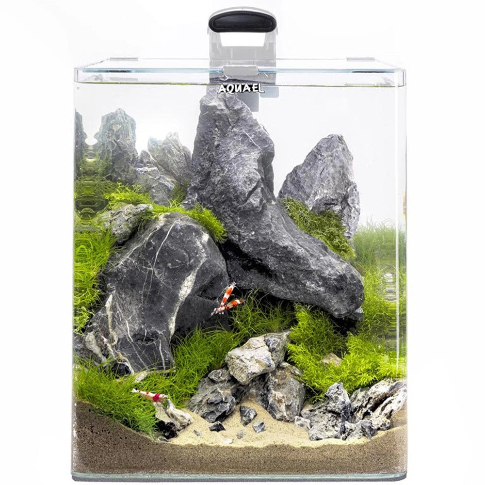 Aquael OptiBent Set 30 cm29x29x35h 29L - acquario accessoriato in vetro extrachiaro Colore: Bianco