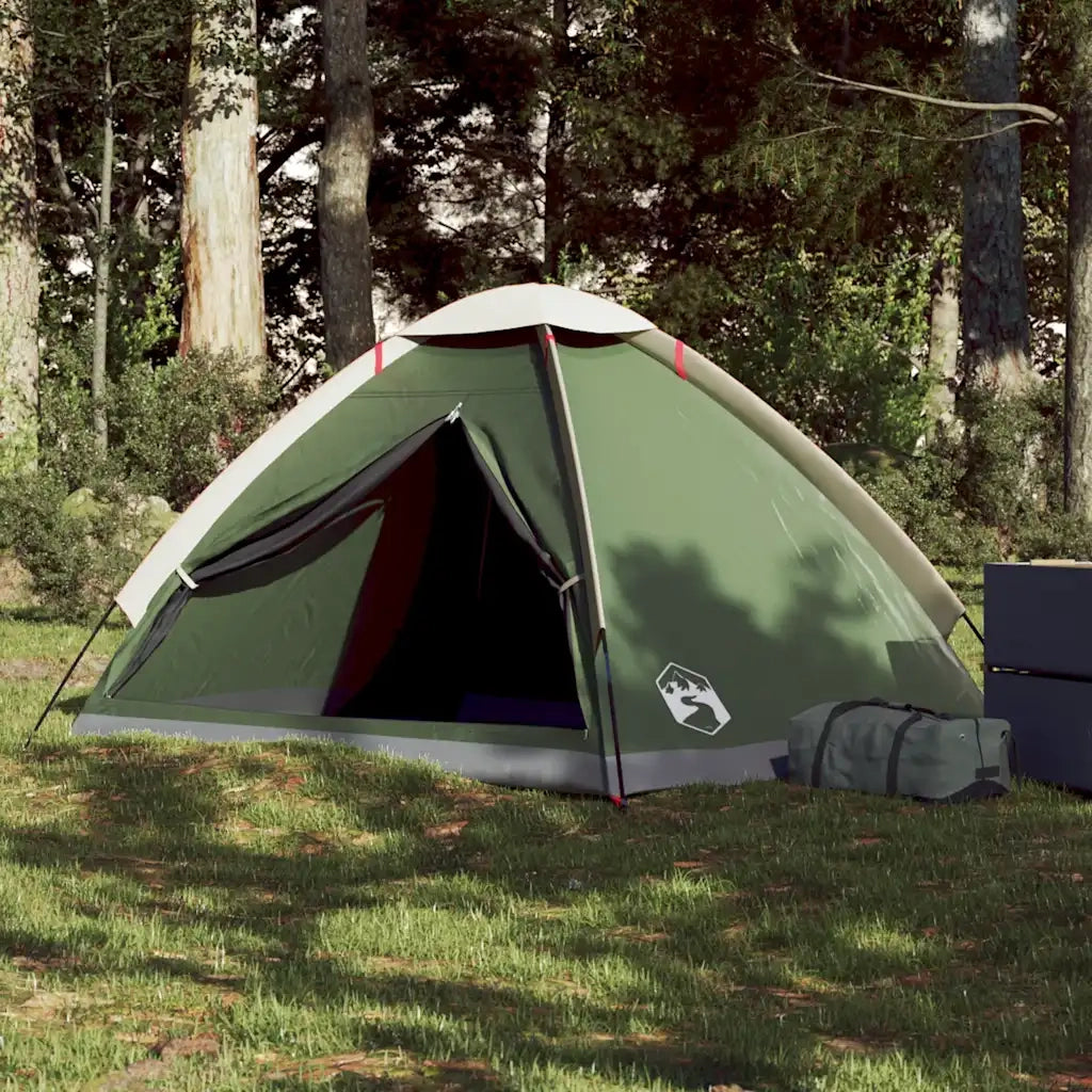Tenda da Campeggio a Cupola per 2 Persone-Tenda per Escursionismo Verde Impermeabile 276532