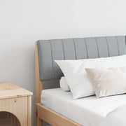Testiera imbottita-Testiera con Cuscini-Testata Grigio chiaro 160 cm Pino massello 760039