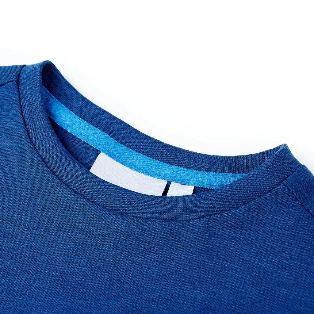 Maglietta da Bambino Blu Scuro 116