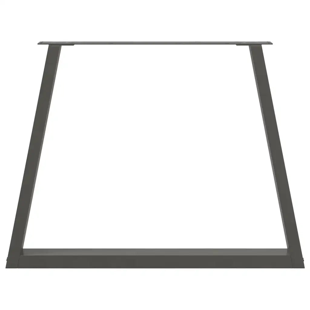 vidaXL Gambe per tavolo da pranzo a forma di V 2 pz Antracite 90x(72-73,3) cm Acciaio
