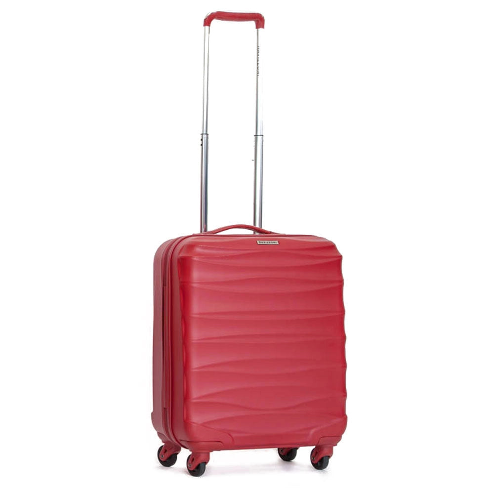 Trolley Valigia Rigido Bagaglio a Mano in ABS 4 TSA Ruote Ravizzoni Infinity Rosso