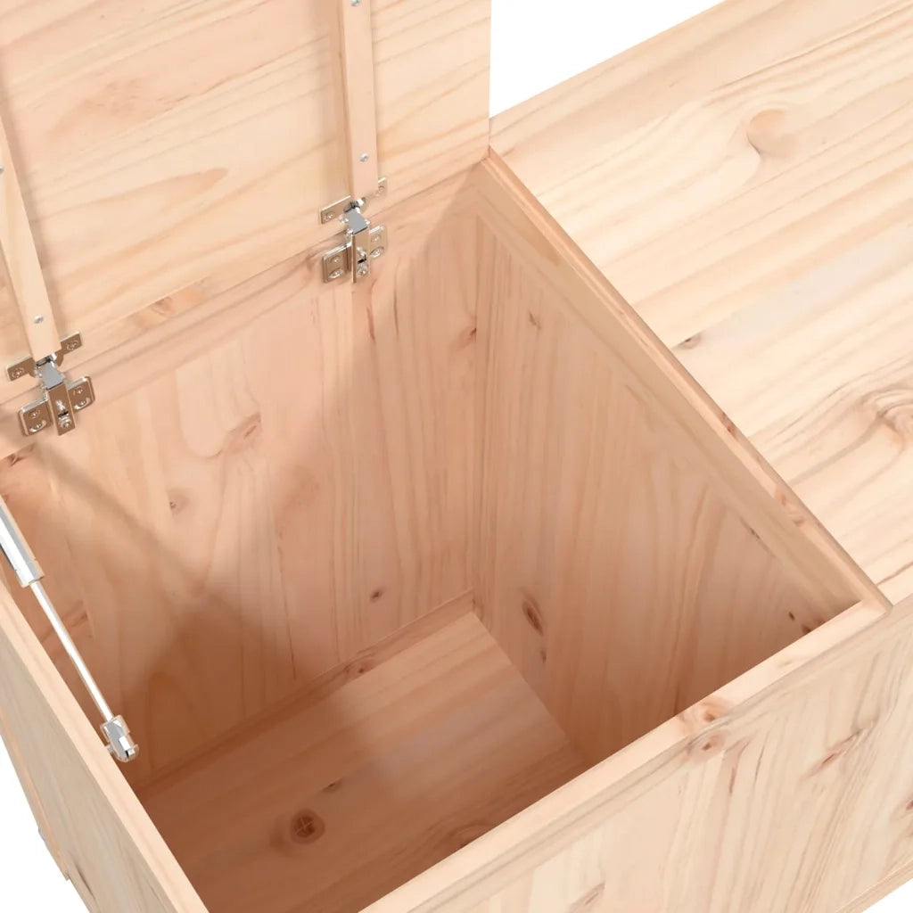 Contenitore per Bucato 88,5x44x66 cm Legno Massello Pino CFW9312485