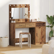 Tavolo da Trucco con cassetto 2 pcs Marrone Legno multistrato 3334234