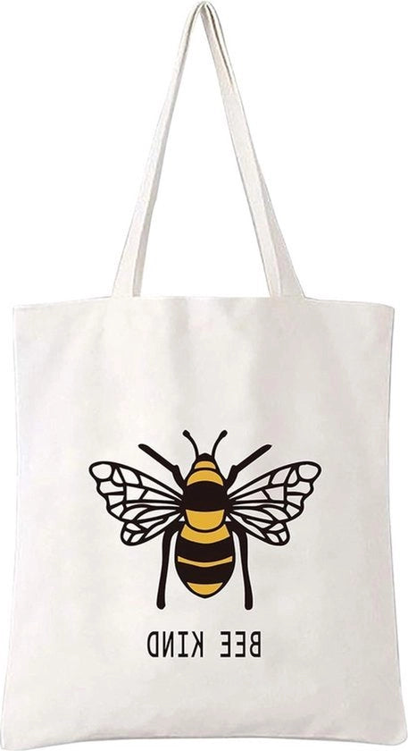 Borsa in Canapa Reutilizzabile - Borsa per Bambini con Api - Donna Madre Ragazza - Borsa per la Spesa per Donna