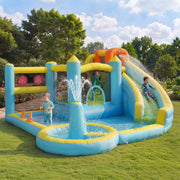 Castello Gonfiabile Acquatico con Scivolo e Piscina ¨C MINIMAL ¨C 430x390x210 cm