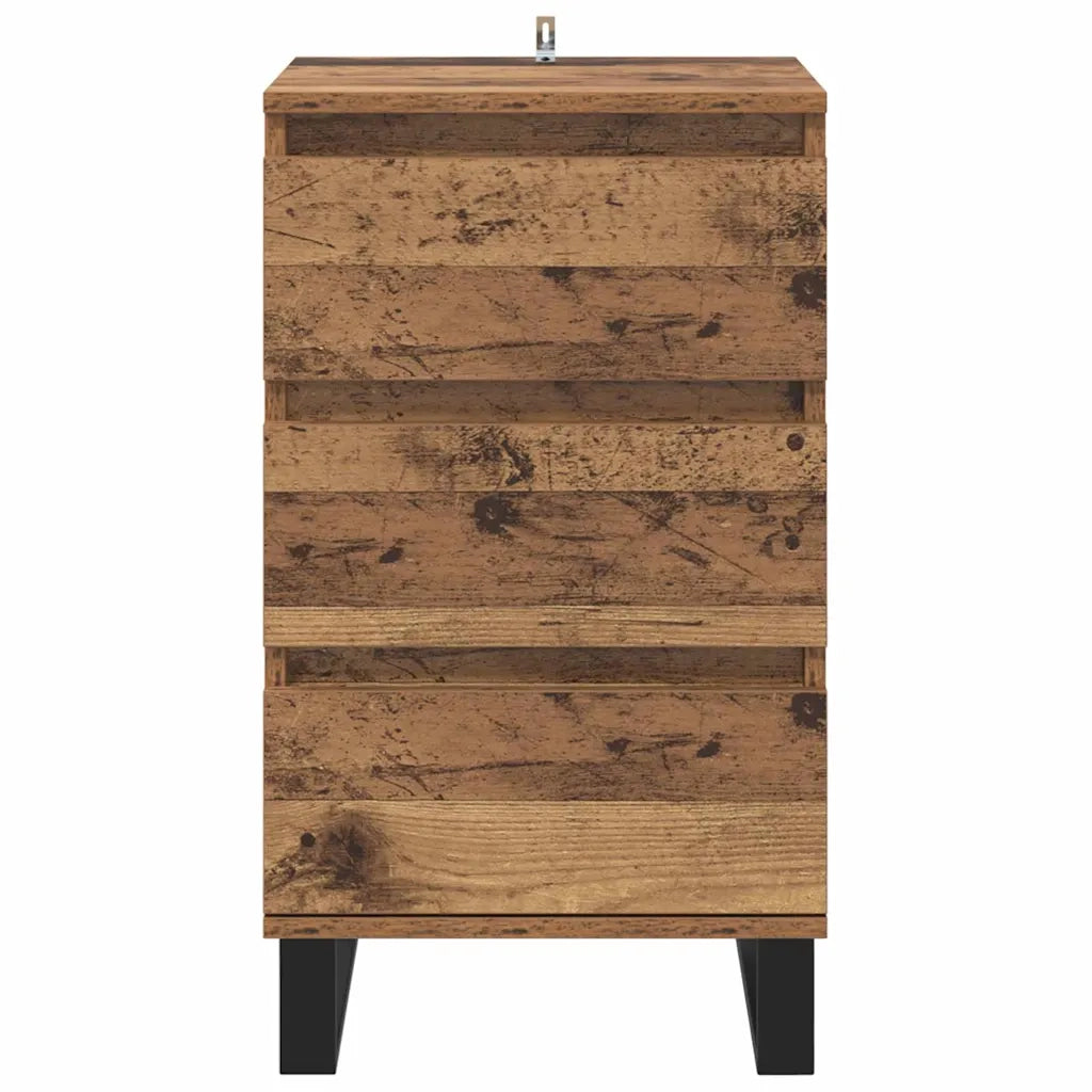 Credenza con Cassetto-Buffet-Armadio da cucina Legno vecchio Legno multistrato